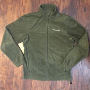 Columbia Fleece Jacket - Hunter Green - Size Small